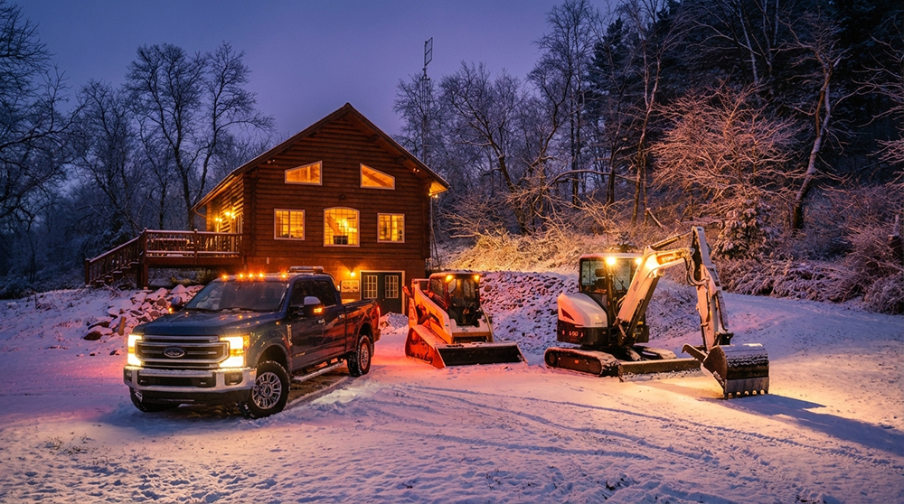 Winter excavation and driveway services